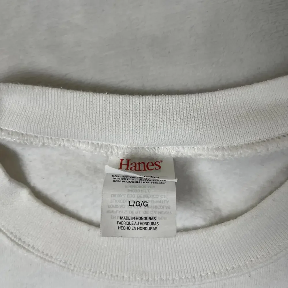 Vintage Jim Morris Share The Earth Sweatshirt Mens Large White Bear 1993 Hiking